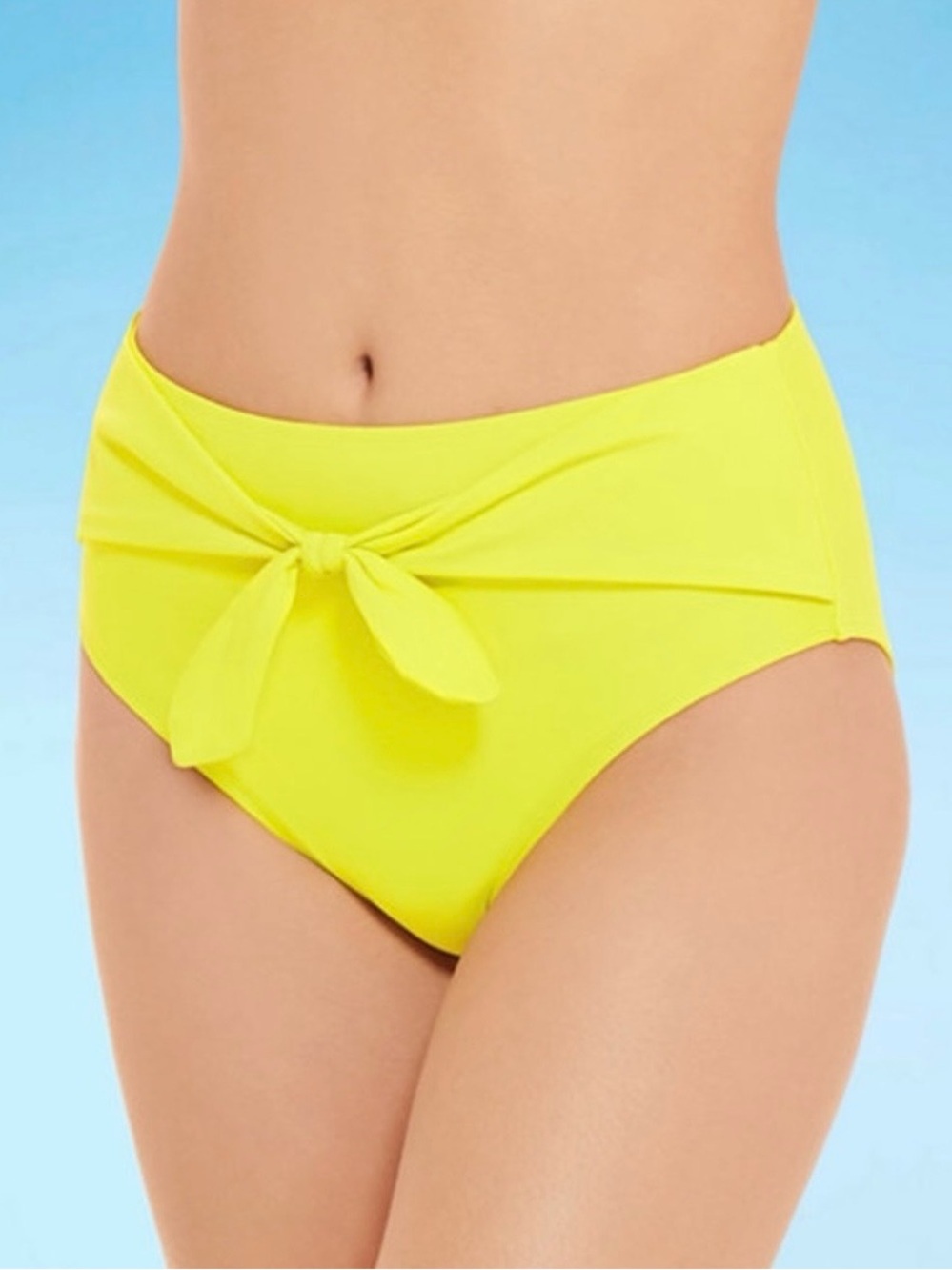 Decree High Waist Front Tie Wrap Bikini Bottom 👙 Size M Retail $28
